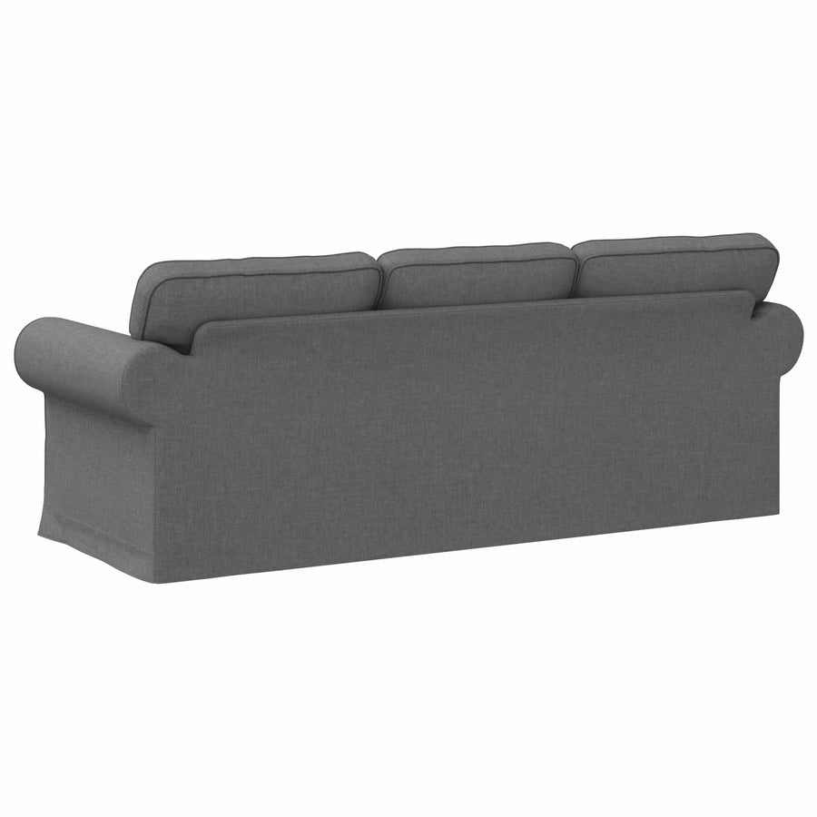 Bank Donkergrijs 215 x 82 x 80 cm Metaal