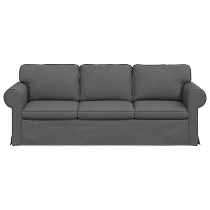 Bank Donkergrijs 215 x 82 x 80 cm Metaal