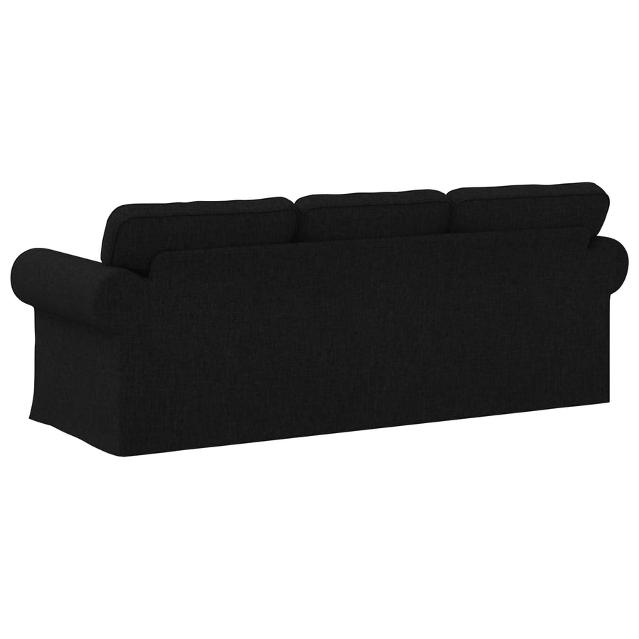 Bank Zwart 215 x 82 x 80 cm Metaal