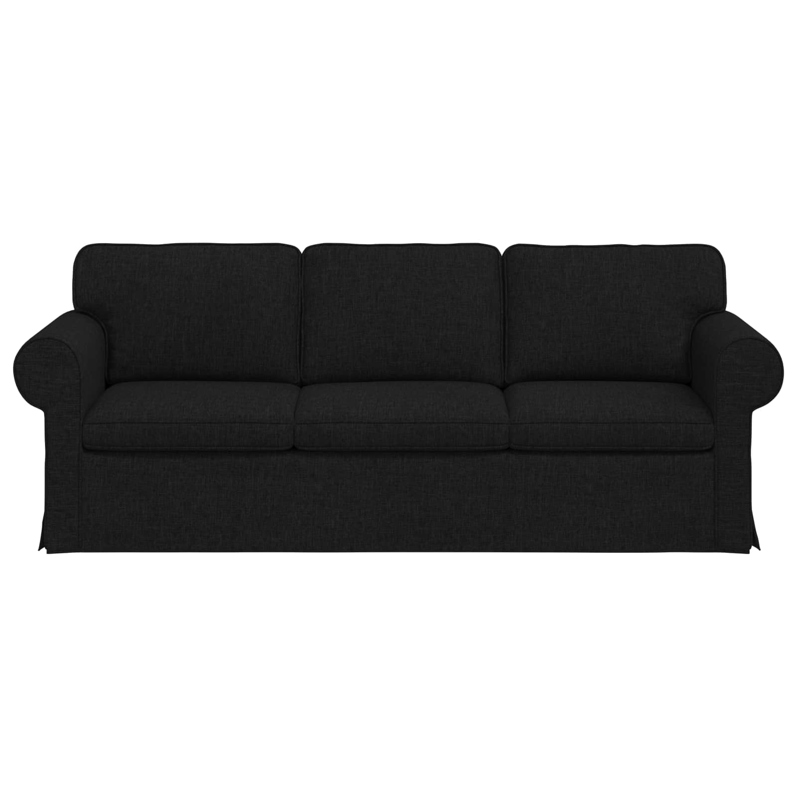 Bank Zwart 215 x 82 x 80 cm Metaal