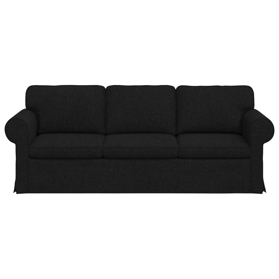 Bank Zwart 215 x 82 x 80 cm Metaal