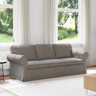 Sofa Taupe 215 x 82 x 80 cm Fabric