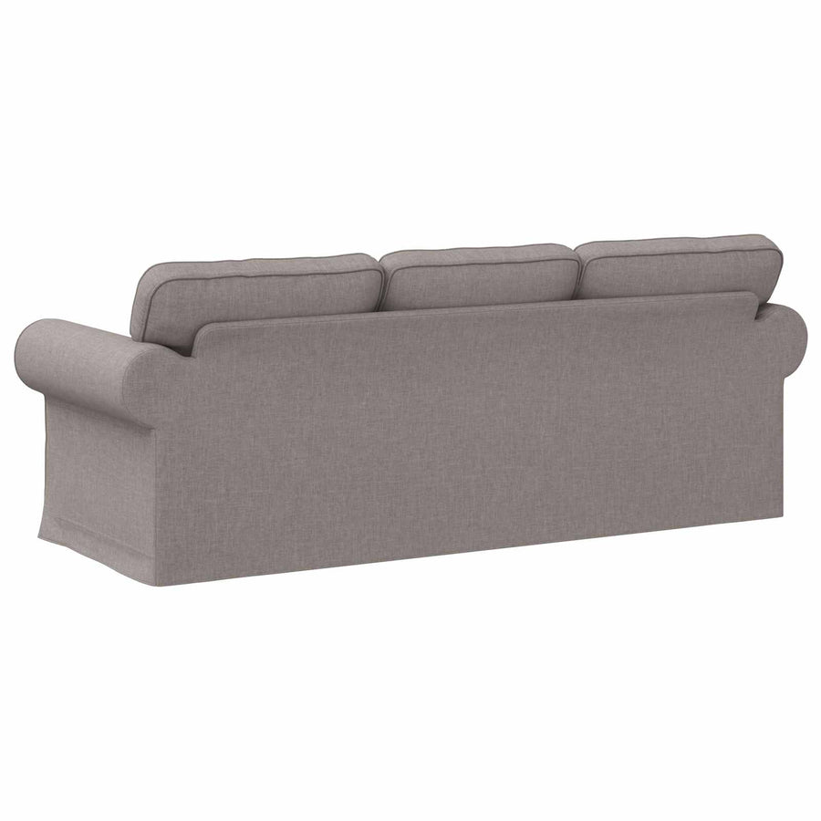 Bank Taupe 215 x 82 x 80 cm Metaal