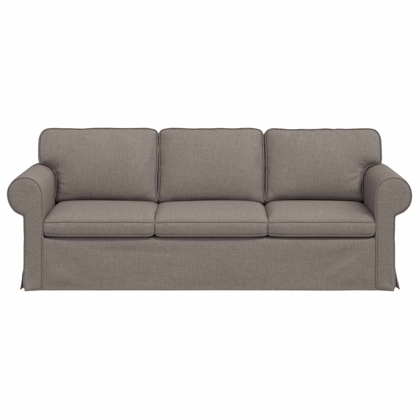 Bank Taupe 215 x 82 x 80 cm Metaal