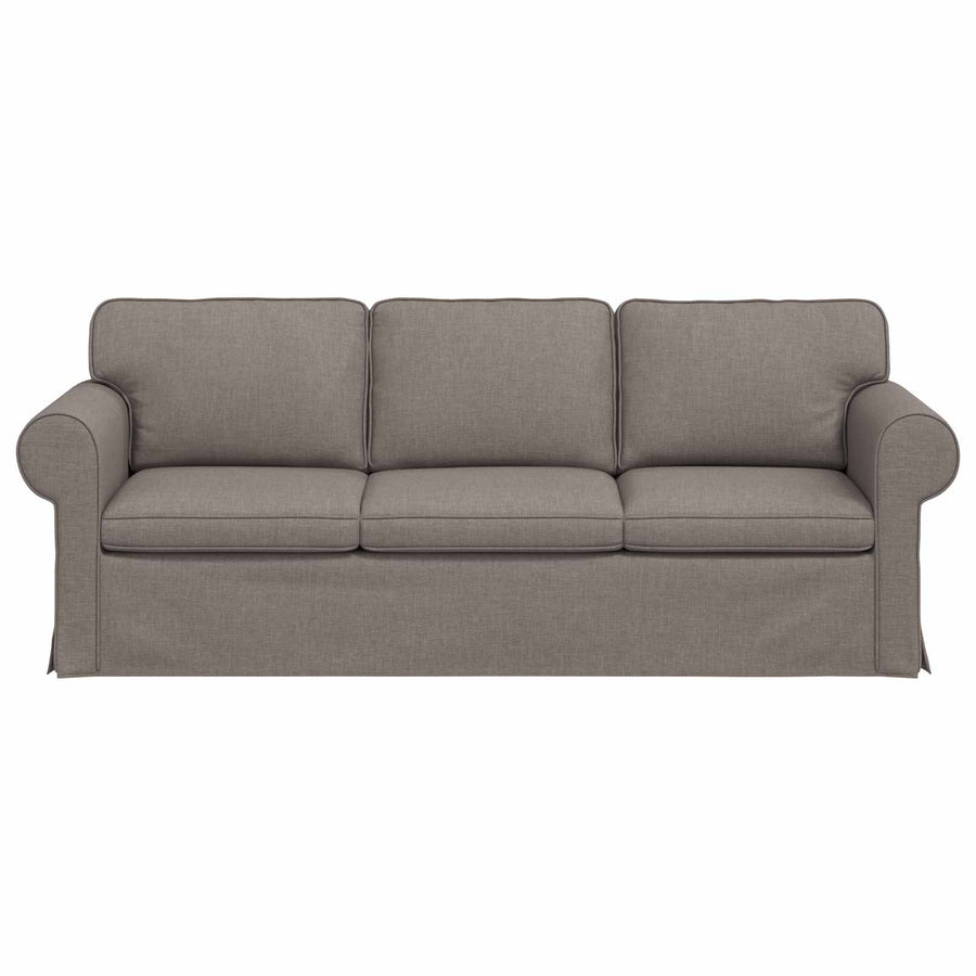 Bank Taupe 215 x 82 x 80 cm Metaal