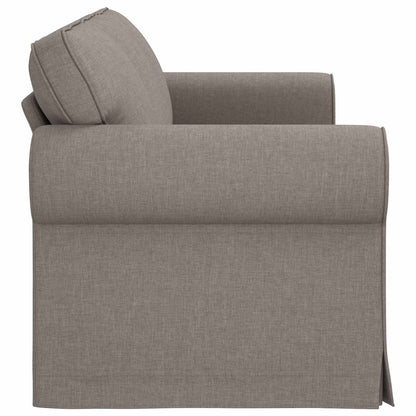 Bank Taupe 215 x 82 x 80 cm Metaal