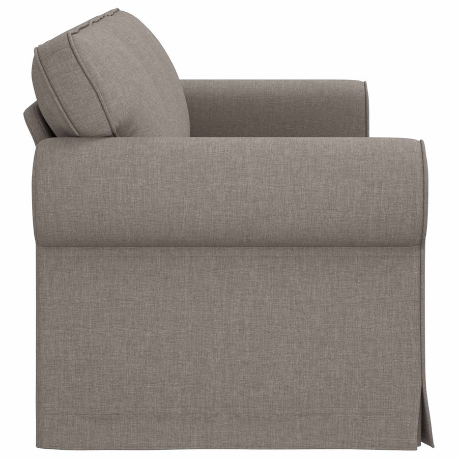 Bank Taupe 215 x 82 x 80 cm Metaal