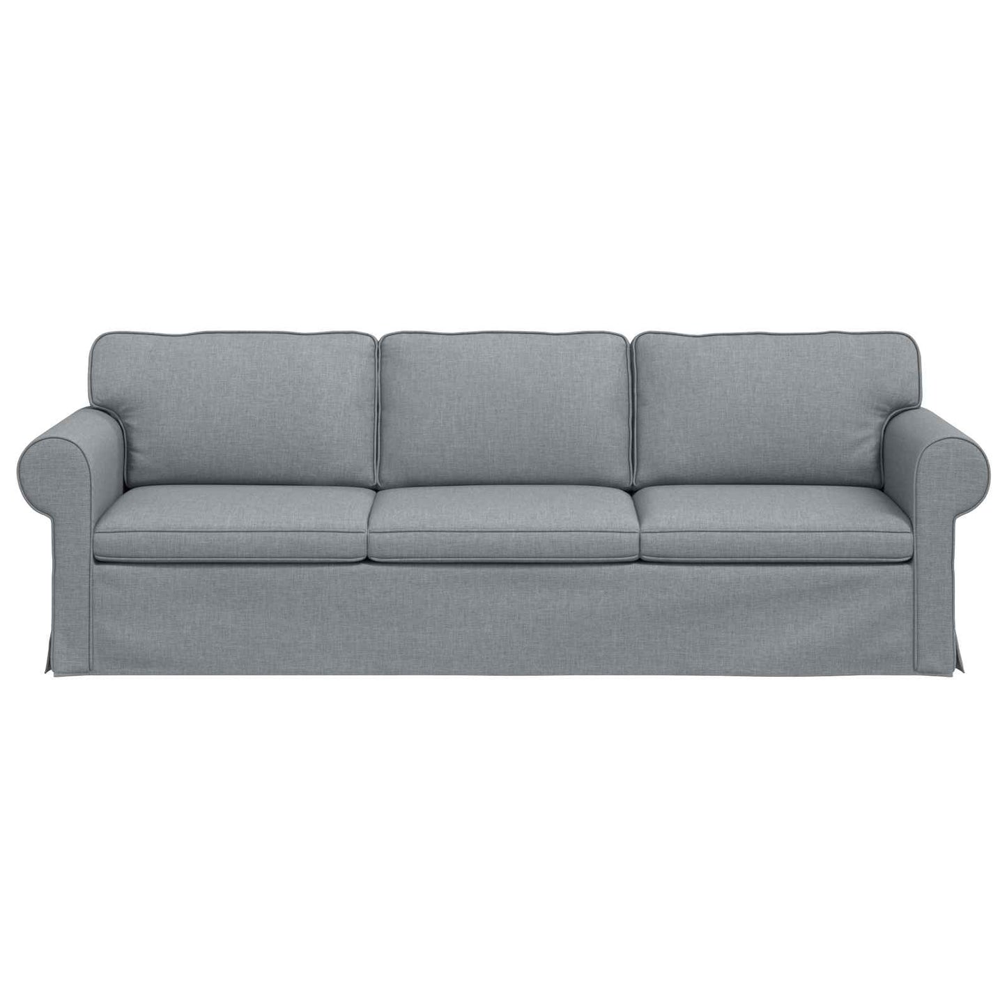 Bank Lichtgrijs 215 x 82 x 80 cm Metaal