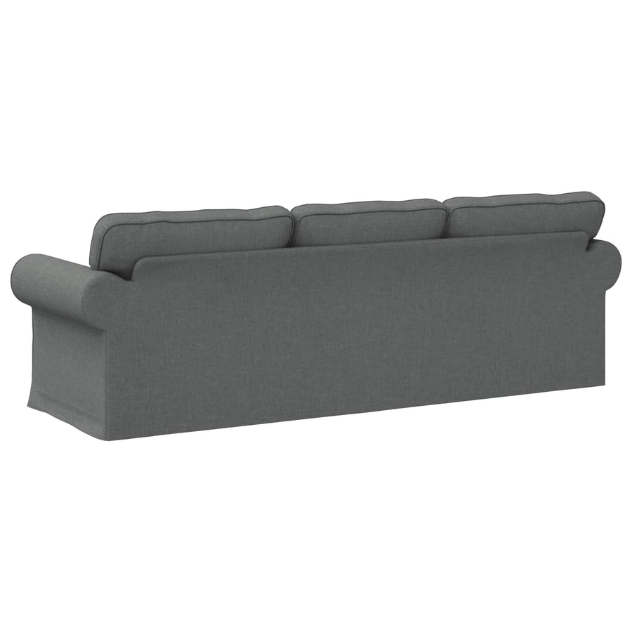 Bank Donkergrijs 215 x 82 x 80 cm Metaal