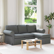 Dark Grey Sofa 215 x 138 x 80 cm Fabric