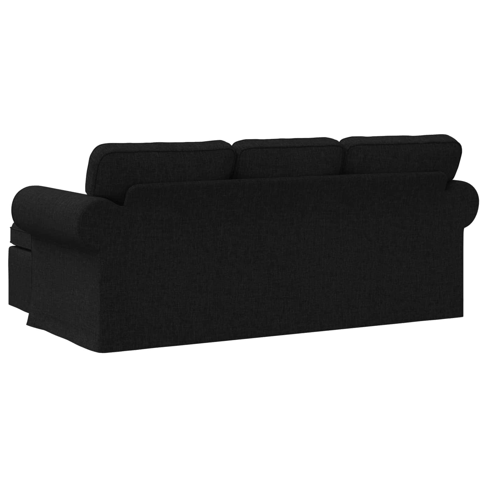 Bank Zwart 215 x 138 x 80 cm Metaal