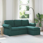 Dark green sofa 215 x 138 x 80 cm Fabric