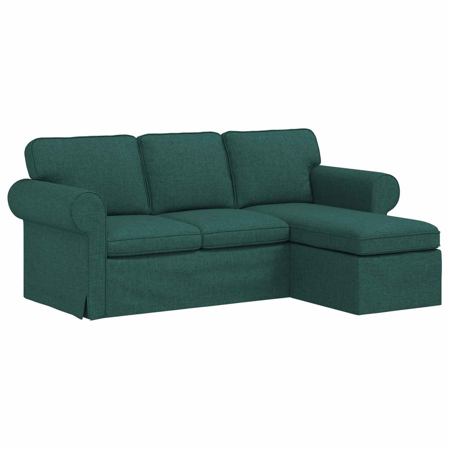 Bank Donkergroen 215 x 138 x 80 cm Metaal
