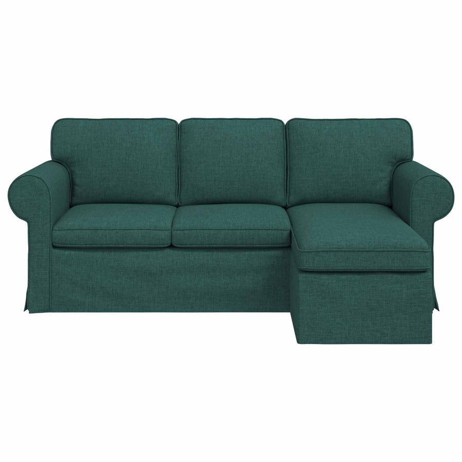 Bank Donkergroen 215 x 138 x 80 cm Metaal