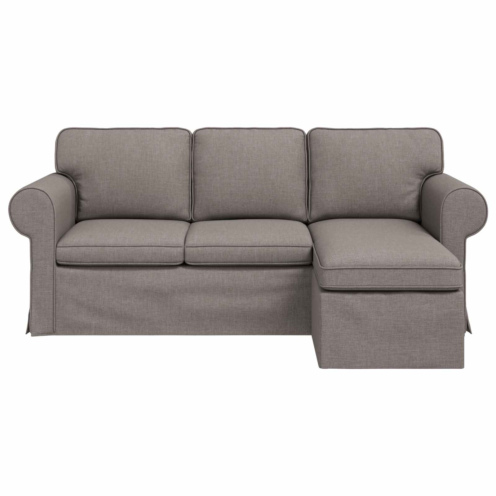 Bank Taupe 215 x 138 x 80 cm Metaal