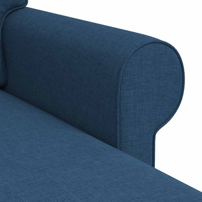 Bank Blauw 215 x 138 x 80 cm Metaal