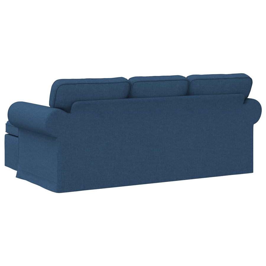 Bank Blauw 215 x 138 x 80 cm Metaal