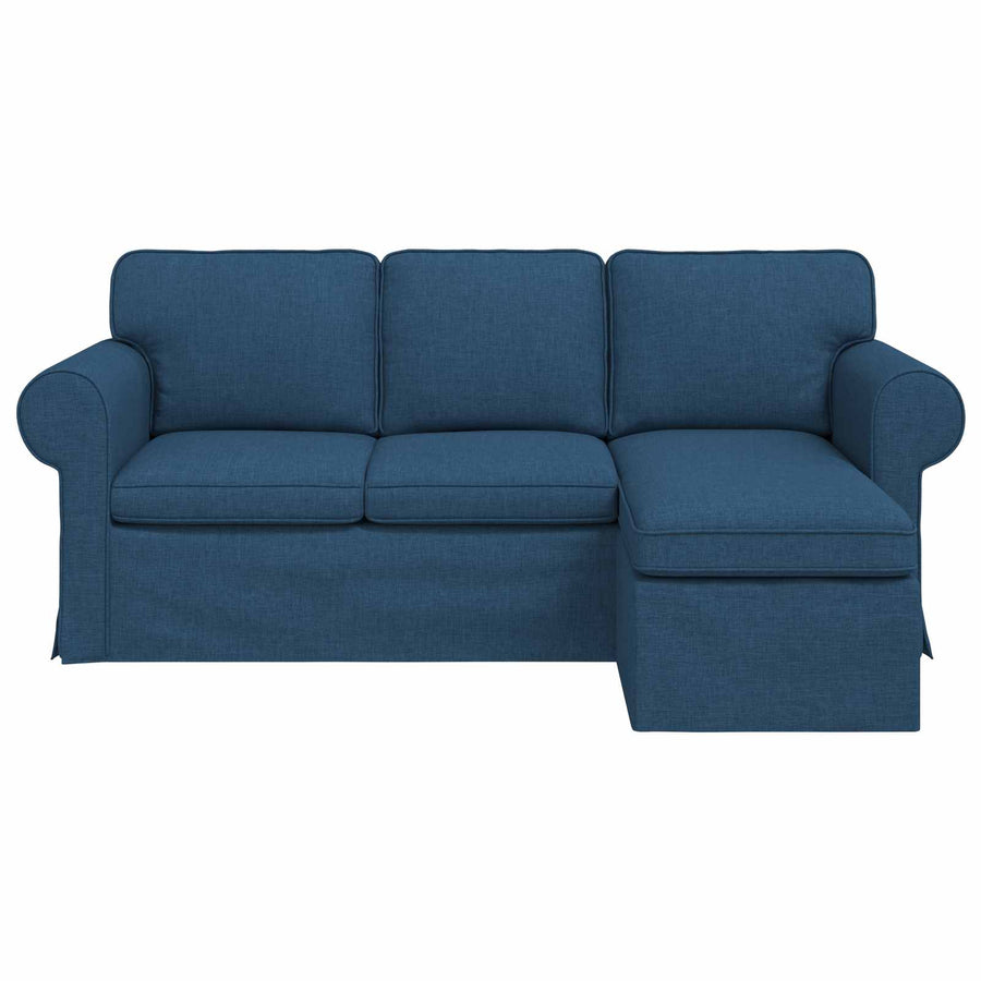 Bank Blauw 215 x 138 x 80 cm Metaal