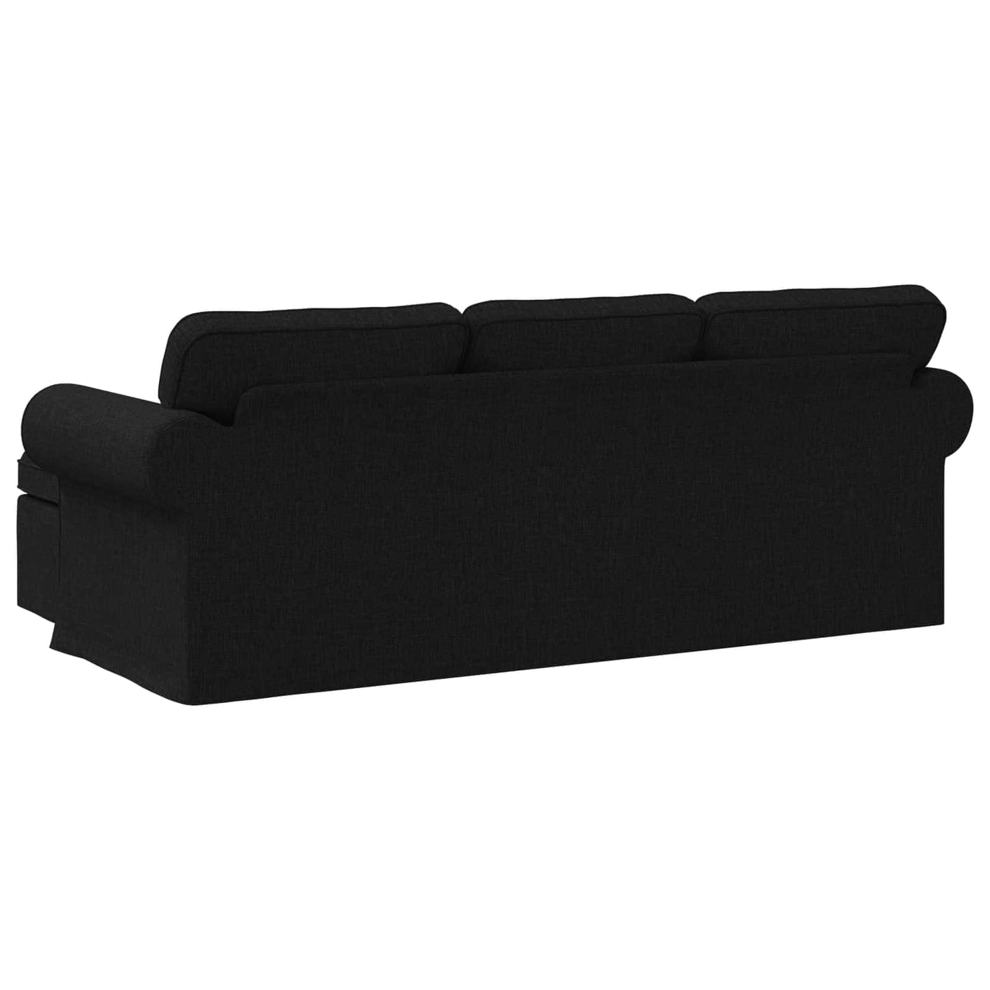 Bank Zwart 215 x 138 x 80 cm Metaal