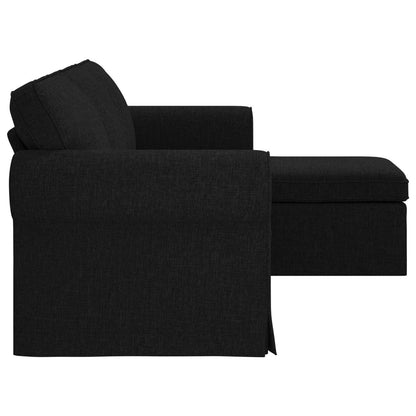 Bank Zwart 215 x 138 x 80 cm Metaal