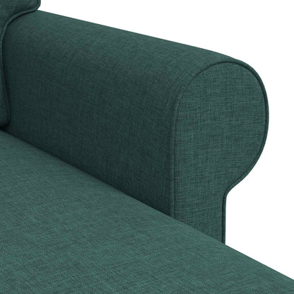 Bank Donkergroen 215 x 138 x 80 cm Metaal