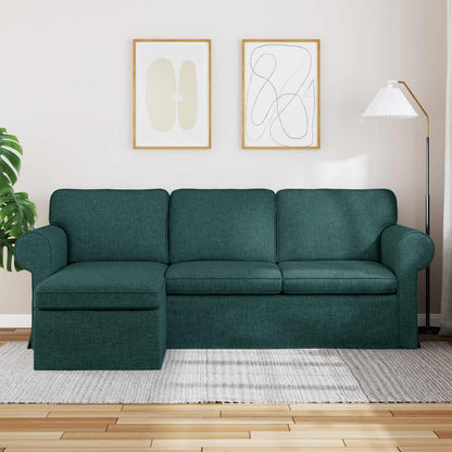 Bank Donkergroen 215 x 138 x 80 cm Metaal