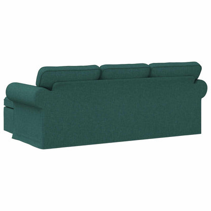 Bank Donkergroen 215 x 138 x 80 cm Metaal
