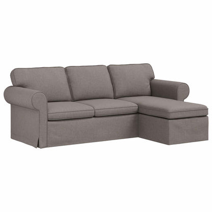 Bank Taupe 215 x 138 x 80 cm Stof