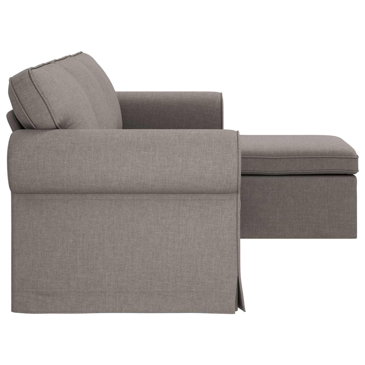 Bank Taupe 215 x 138 x 80 cm Stof