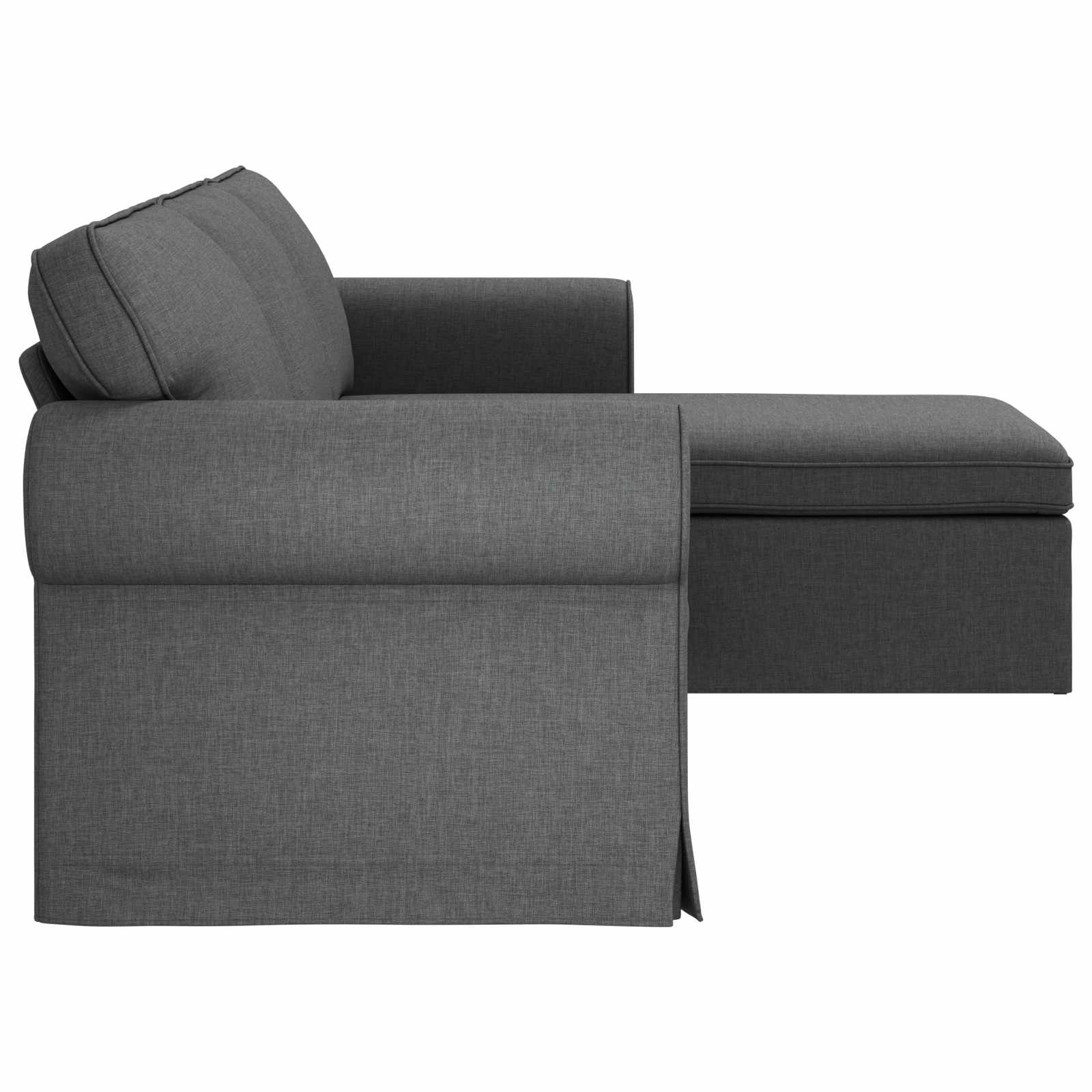 Bank Donkergrijs 215 x 138 x 80 cm Metaal