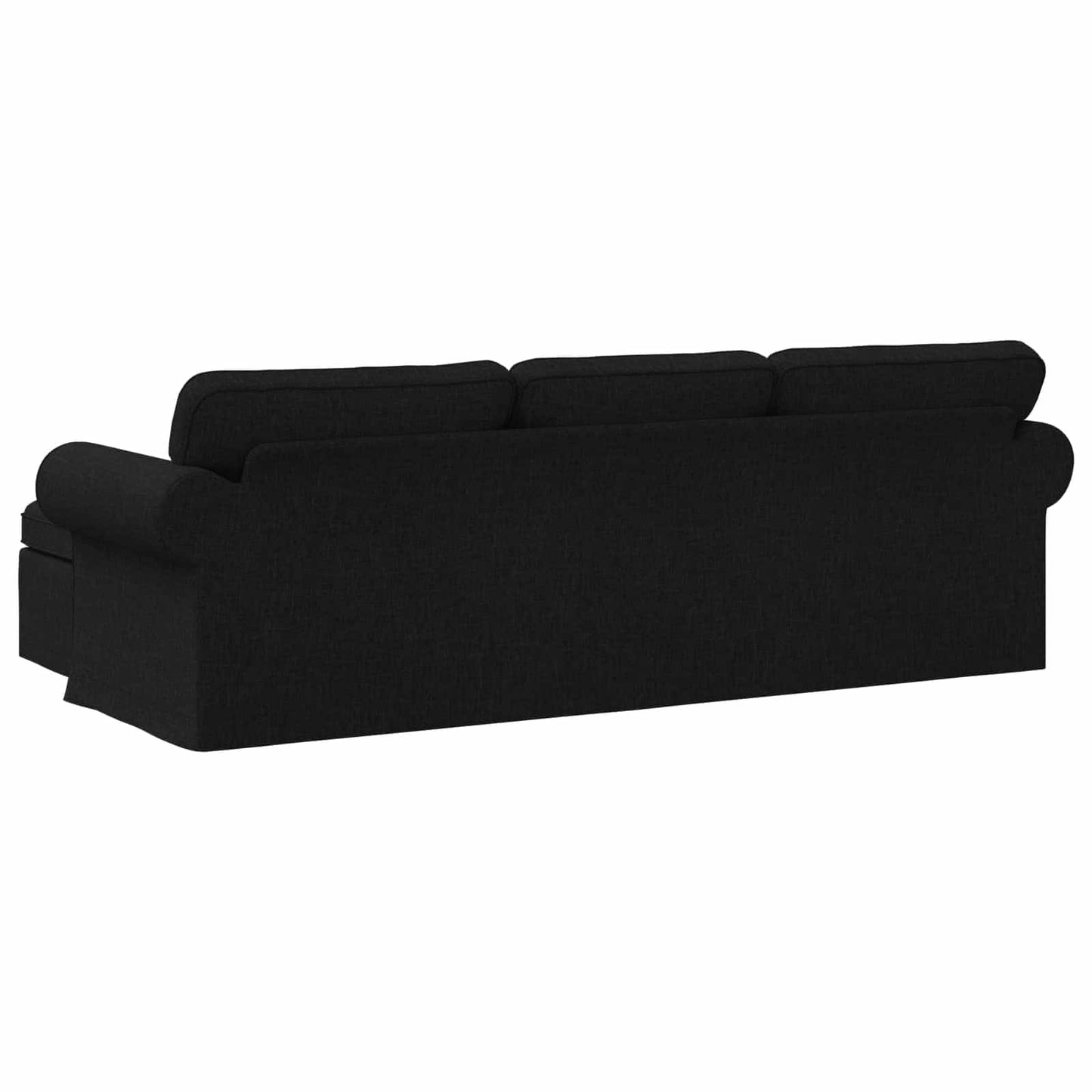 Bank Zwart 215 x 138 x 80 cm Metaal