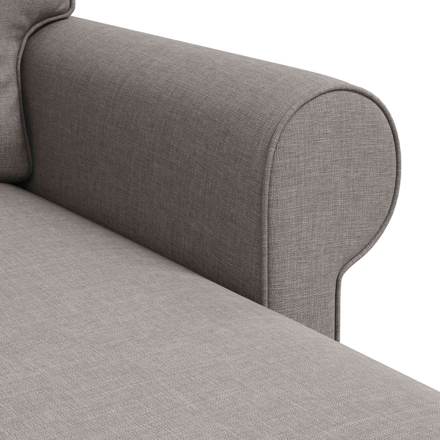 Bank Taupe 215 x 138 x 80 cm Metaal