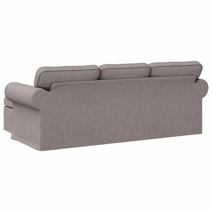 Bank Taupe 215 x 138 x 80 cm Metaal