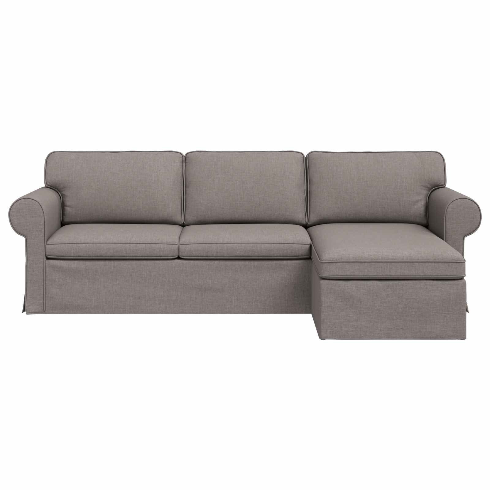 Bank Taupe 215 x 138 x 80 cm Metaal
