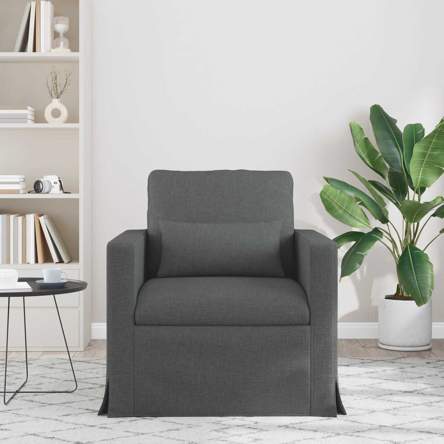 Bank Donkergrijs 78 x 78 x 80 cm Metaal