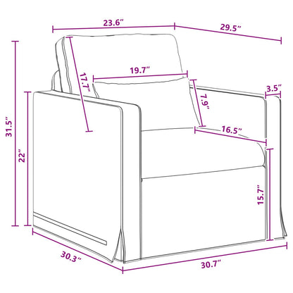 Bank Donkergrijs 78 x 78 x 80 cm Metaal