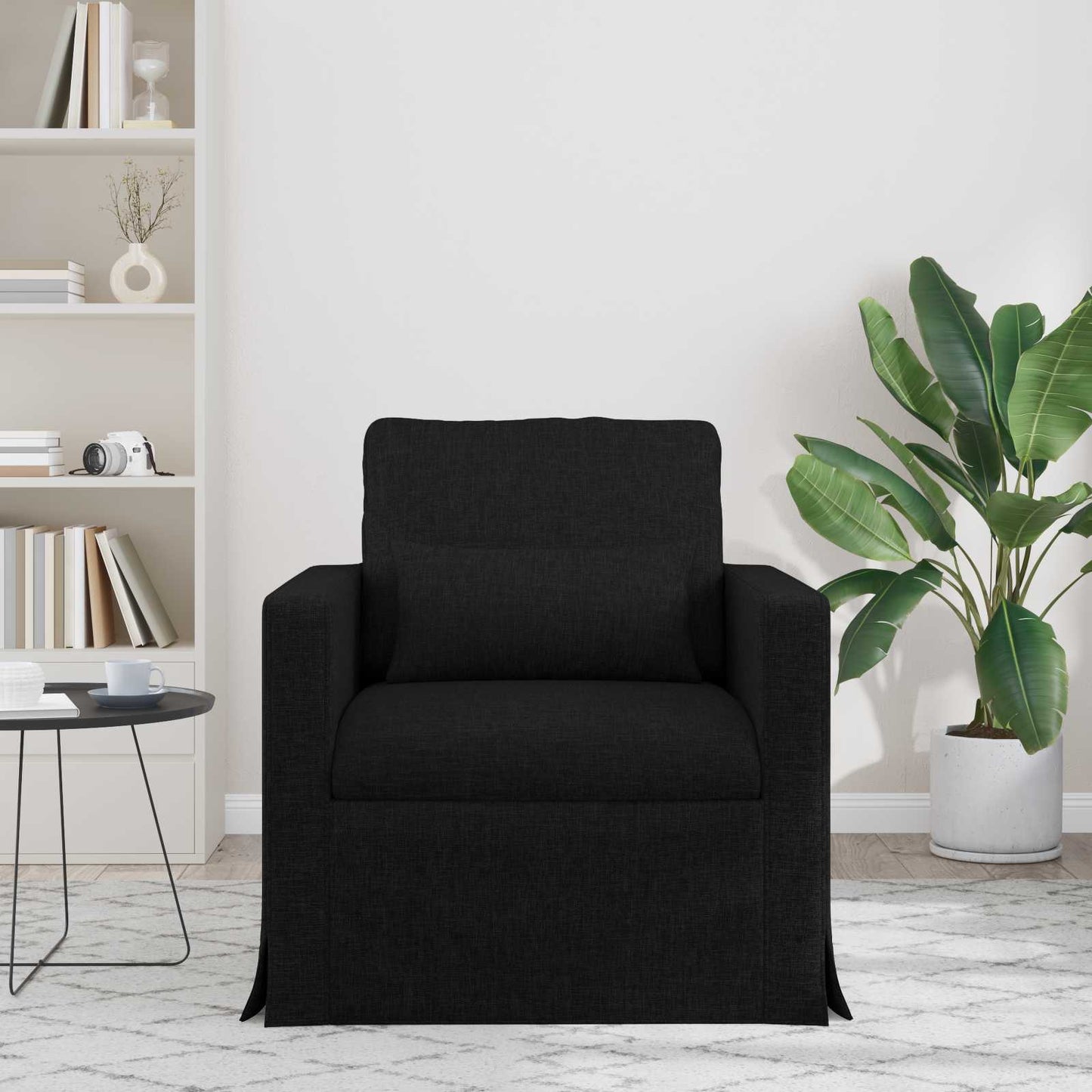 Bank Zwart 78 x 78 x 80 cm Metaal