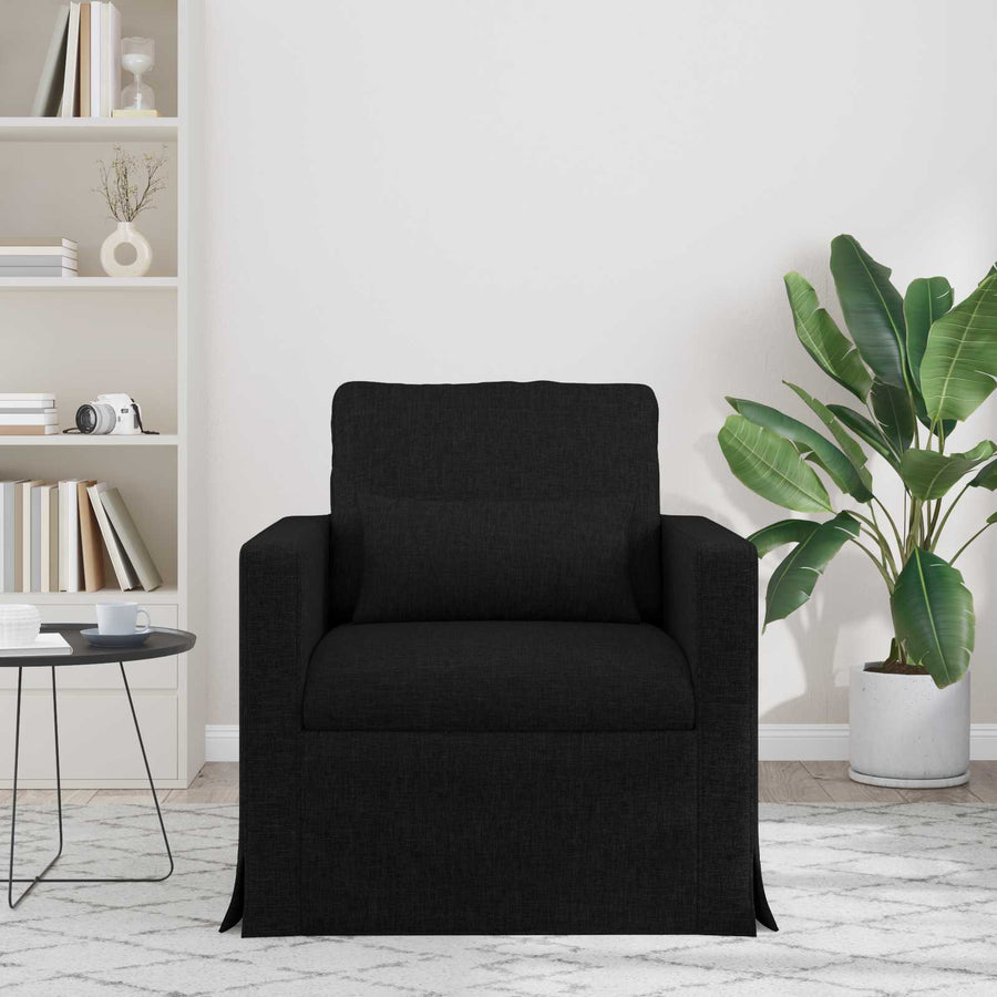 Bank Zwart 78 x 78 x 80 cm Metaal