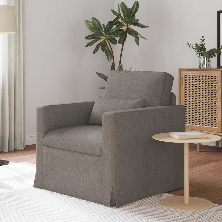 Bank Taupe 78 x 78 x 80 cm Metaal