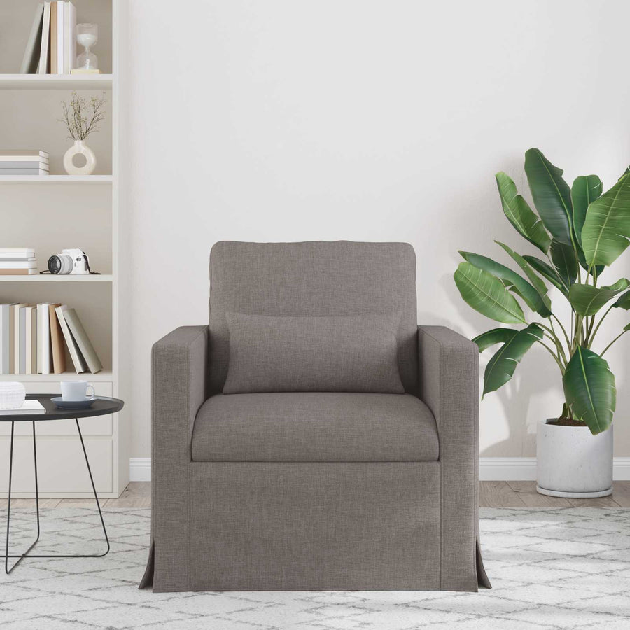 Bank Taupe 78 x 78 x 80 cm Metaal