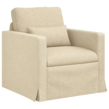 Bank 60cm Crème Metaal