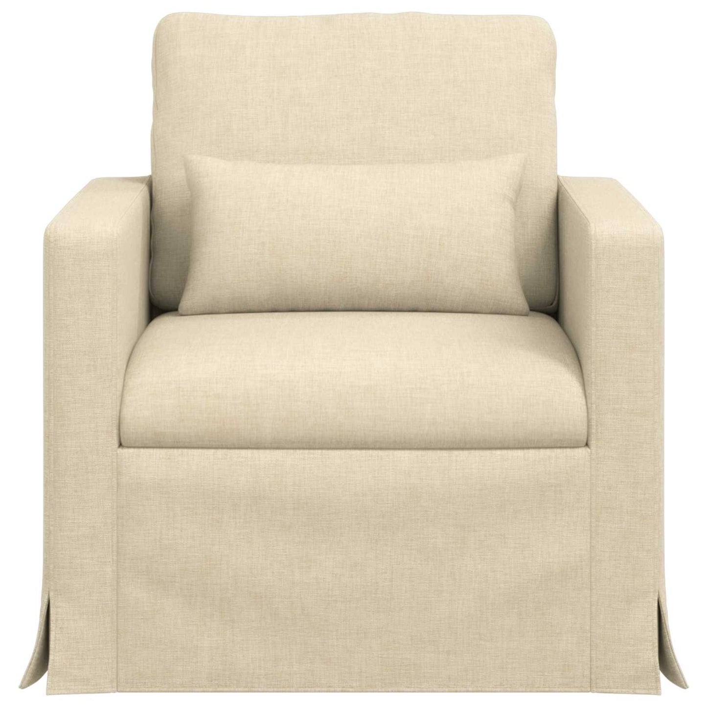Bank 60cm Crème Metaal