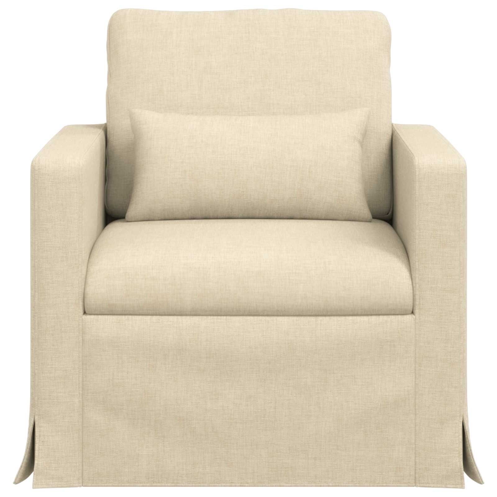 Bank 60cm Crème Metaal