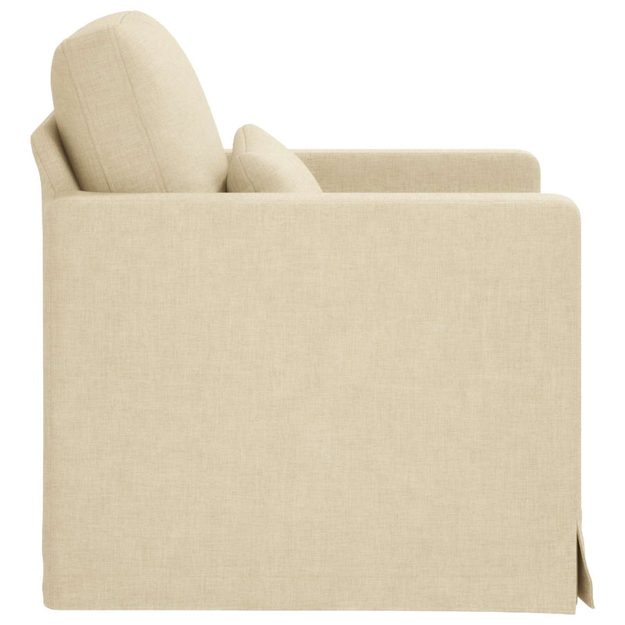 Bank 60cm Crème Metaal