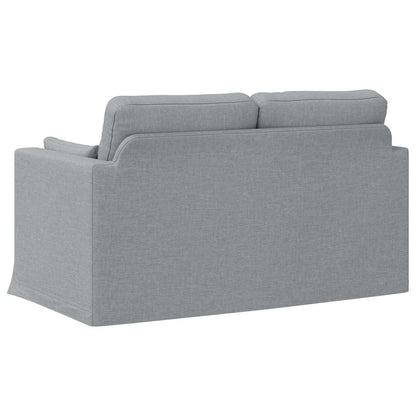 Bank Lichtgrijs 138 x 78 x 80 cm Metaal