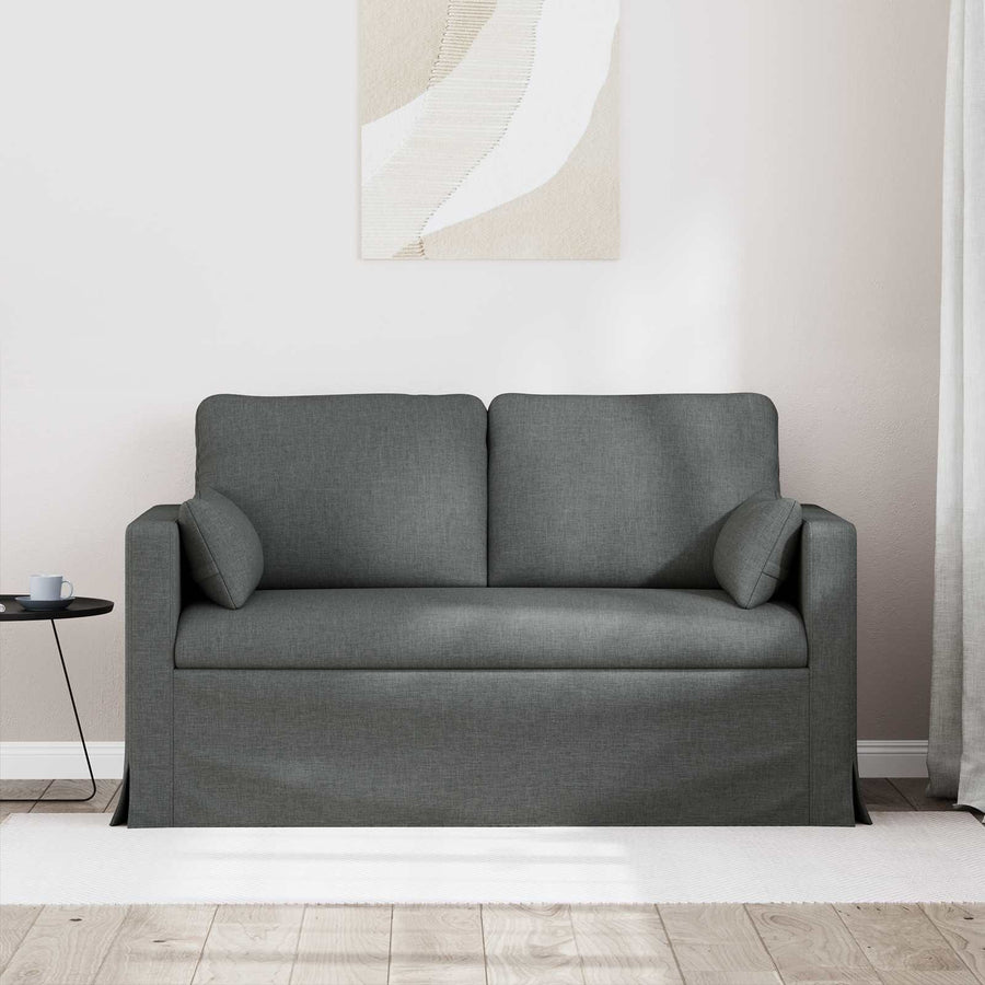 Bank Donkergrijs 138 x 78 x 80 cm Metaal