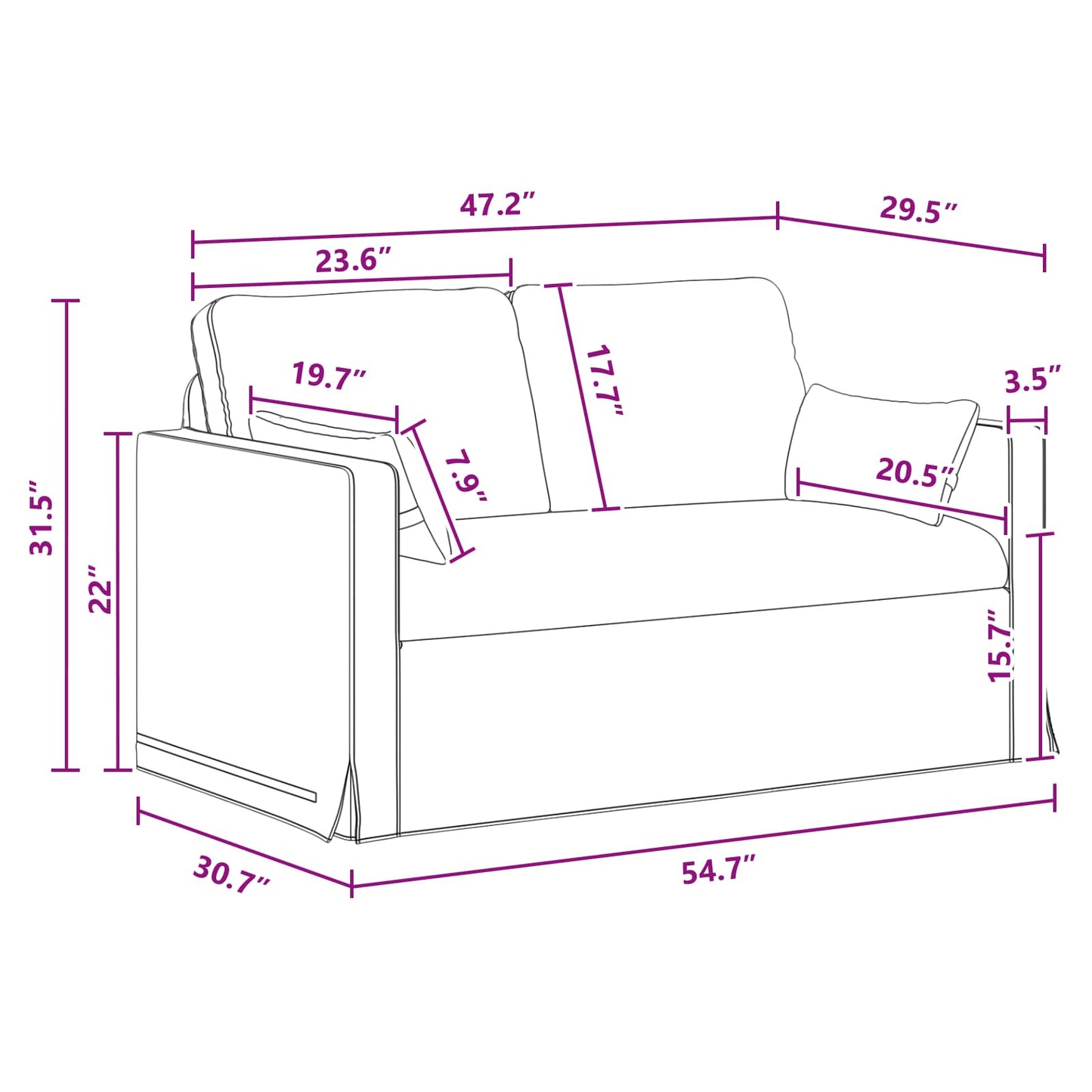Bank Donkergrijs 138 x 78 x 80 cm Metaal