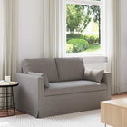Bank taupe 139x78x80 cm stof