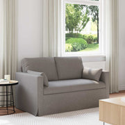 Bank taupe 139x78x80 cm stof