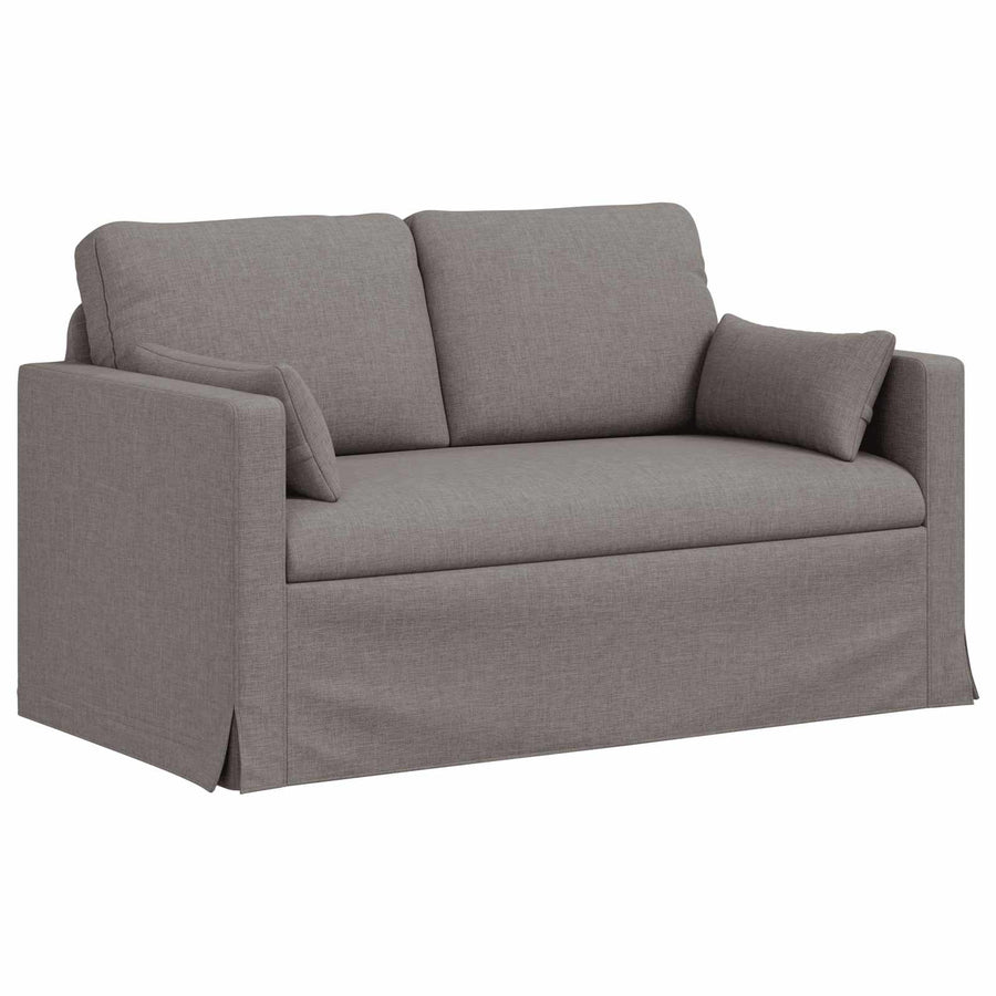 Bank Taupe 138 x 78 x 80 cm Metaal